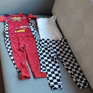 Disney Red and Black Kids Pajamas Set